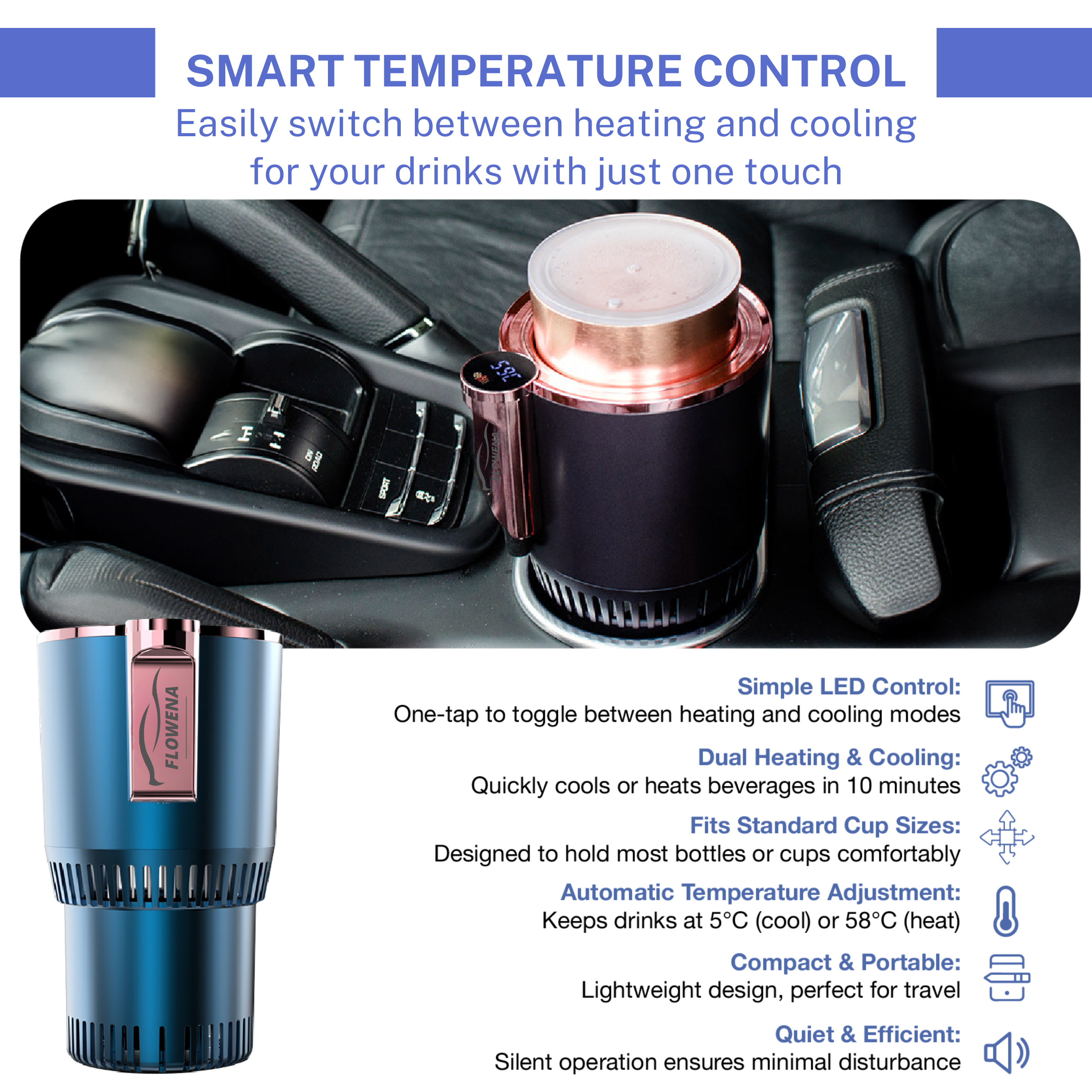 Kuhita DUALTEMP TRAVEL CUP HOLDER & COOLER